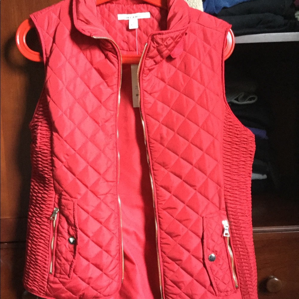 Fashion Vest- Francesca’s Red never worn!